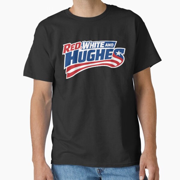 Red White And Hughes Jack Hockey 2026 - Adult & Kids T-Shirts, Sweatshirts & Hoodies apparel design preview 1