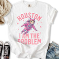 Houston Cat Pink - Adult & Kids T-Shirts, Sweatshirts & Hoodies apparel design preview 1