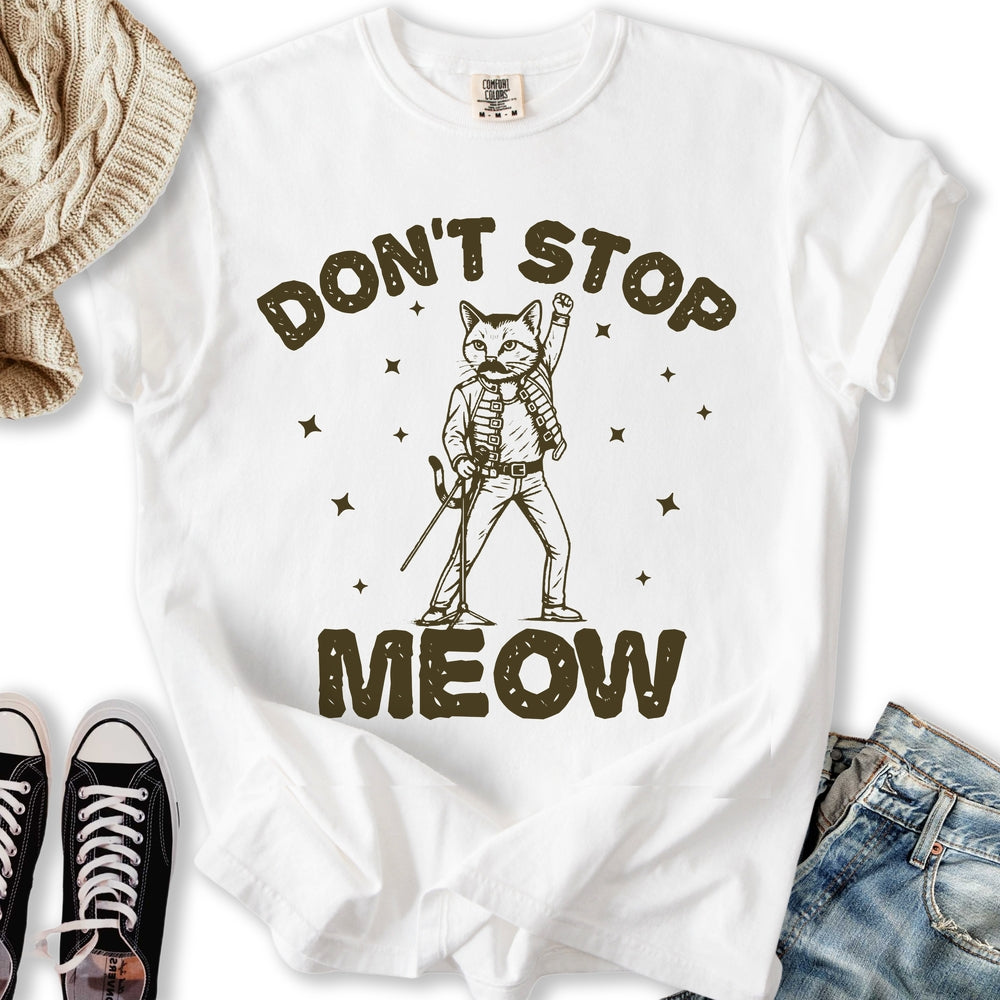 Dont Stop Meow - Adult & Kids T-Shirts, Sweatshirts & Hoodies apparel design preview 2