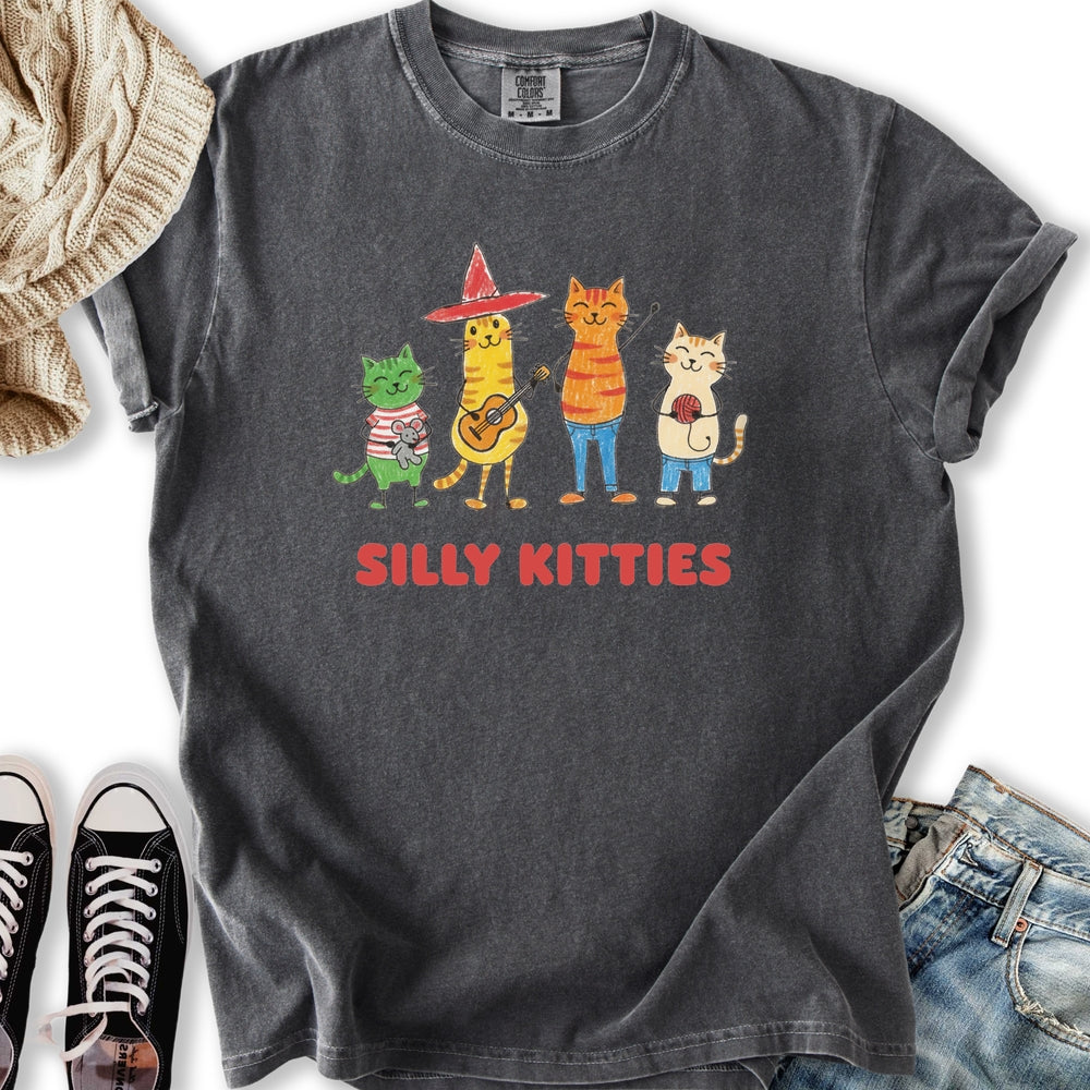 Silly Kitties - Adult & Kids T-Shirts, Sweatshirts & Hoodies apparel design preview 1
