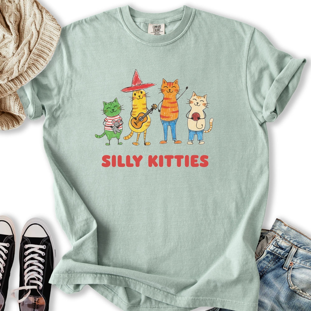 Silly Kitties - Adult & Kids T-Shirts, Sweatshirts & Hoodies apparel design preview 2
