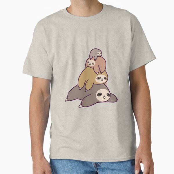Sloth Stack - Adult & Kids T-Shirts, Sweatshirts & Hoodies apparel design preview 1
