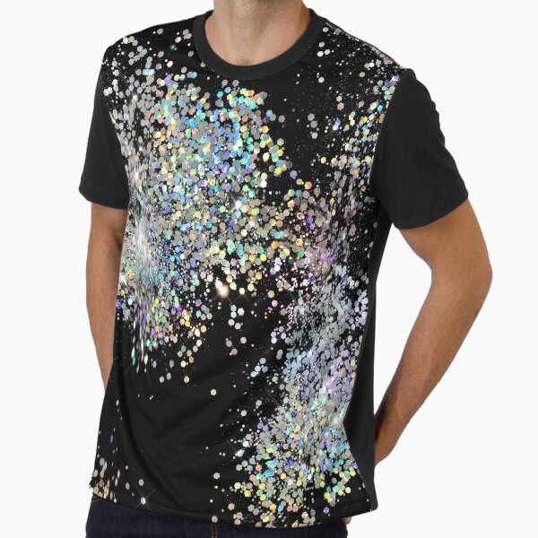Black and Multicolor Sequins Faux Graphic - Adult & Kids T-Shirts, Sweatshirts & Hoodies apparel design preview 1