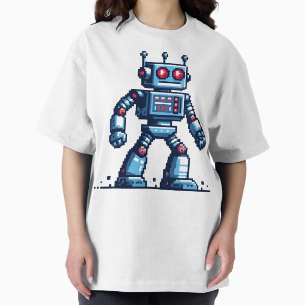 Retro Pixel Art Robot Futuristic Design. - Adult & Kids T-Shirts, Sweatshirts & Hoodies apparel design preview 1