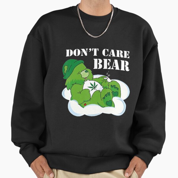 Weed Bear Herb Don't Care Cute - Adult & Kids T-Shirts, Sweatshirts & Hoodies apparel design preview 1