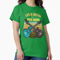 Life Is Better With Rock Music Vintage Retro Guitar - Adult & Kids T-Shirts, Sweatshirts & Hoodies apparel design preview 1