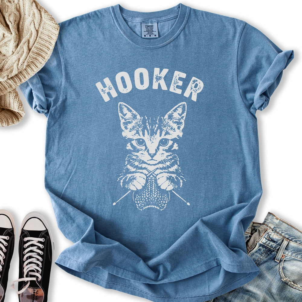 Hooker Cat - Adult & Kids T-Shirts, Sweatshirts & Hoodies apparel design preview 2