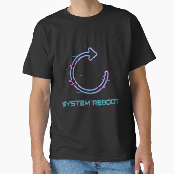 System Reboot Cyberpunk Tech Interface Design - Adult & Kids T-Shirts, Sweatshirts & Hoodies apparel design preview 1