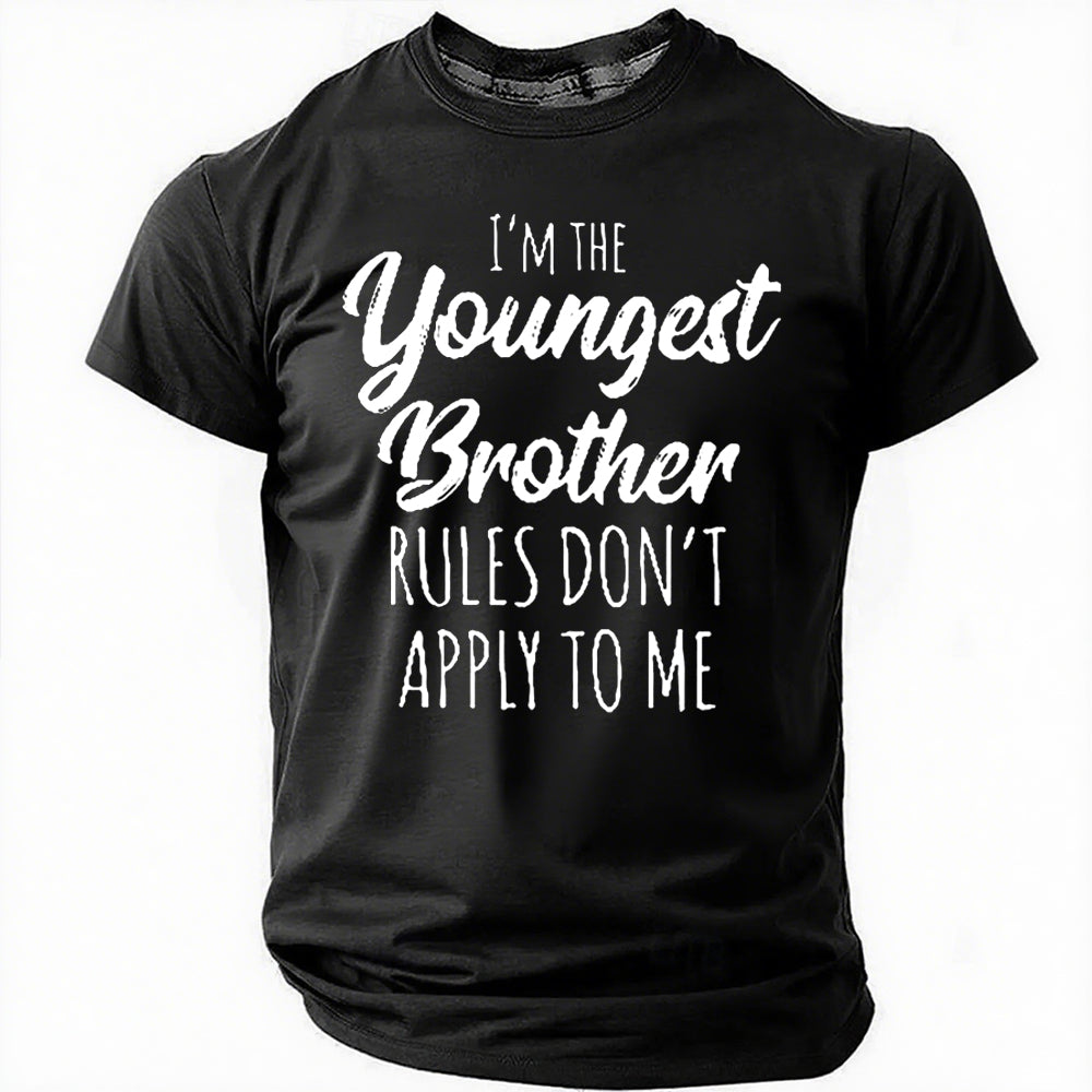 I'm The Youngest Brother Print Men Slogan - Adult & Kids T-Shirts, Sweatshirts & Hoodies apparel design preview 8