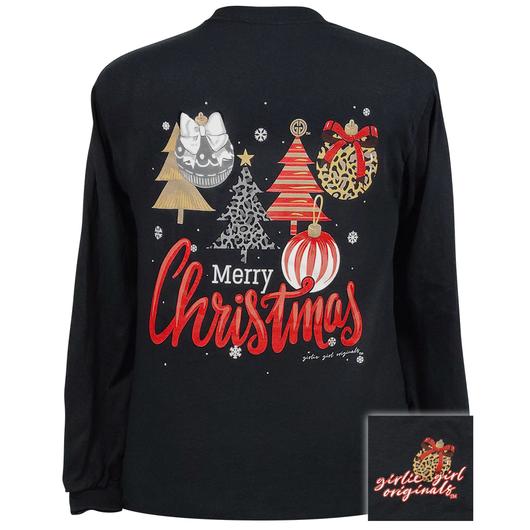 Girlie Girl Originals Merry Christmas Trees And - Adult & Kids T-Shirts, Sweatshirts & Hoodies apparel design preview 1