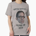 Wrestle With Jeff, Prepare For Death - Adult & Kids T-Shirts, Sweatshirts & Hoodies apparel design preview 1