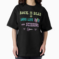 Rock is Dead. Long Live Paper and Scissors. - Adult & Kids T-Shirts, Sweatshirts & Hoodies apparel design preview 1