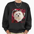 Snowdrop the Maltese Sweet Valentine - Adult & Kids T-Shirts, Sweatshirts & Hoodies apparel design preview 1
