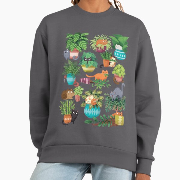 Cats And Plants - Adult & Kids T-Shirts, Sweatshirts & Hoodies apparel design preview 1
