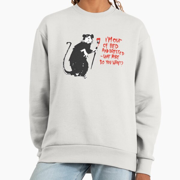 BANKSY Out Of Bed Rat - Adult & Kids T-Shirts, Sweatshirts & Hoodies apparel design preview 1