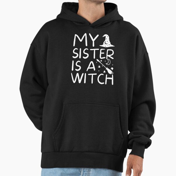 My sister is a witch - Adult & Kids T-Shirts, Sweatshirts & Hoodies apparel design preview 1