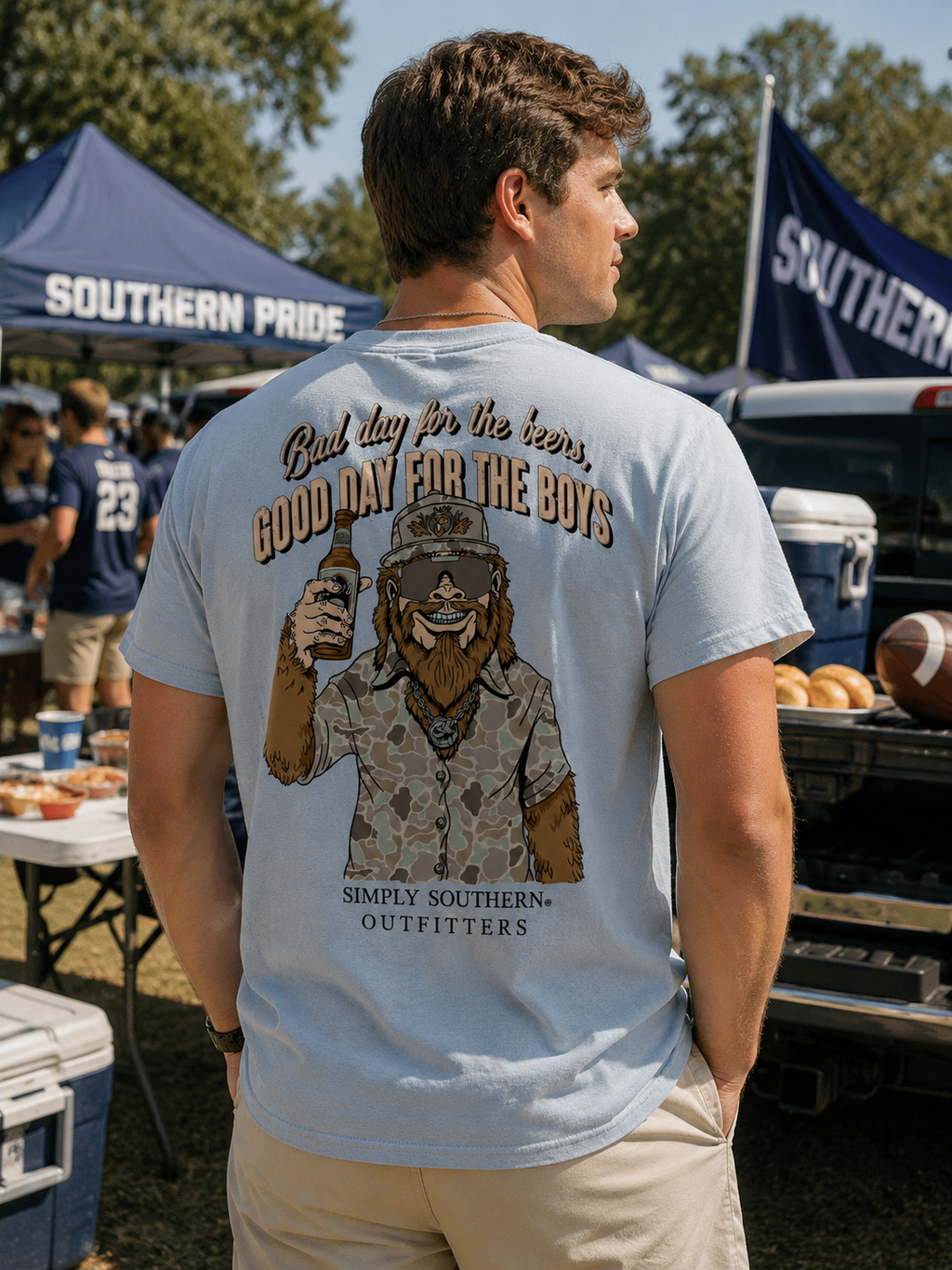 Simply Southern Outfitters Bigfoot Mineral Washed - Adult & Kids T-Shirts, Sweatshirts & Hoodies apparel design preview 1