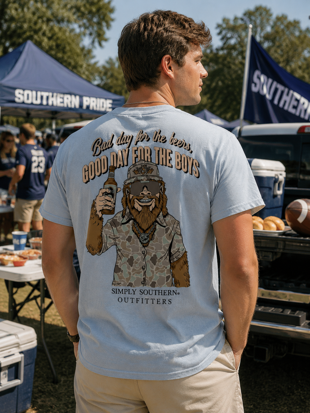 Simply Southern Outfitters Bigfoot Mineral Washed - Adult & Kids T-Shirts, Sweatshirts & Hoodies apparel design preview 1