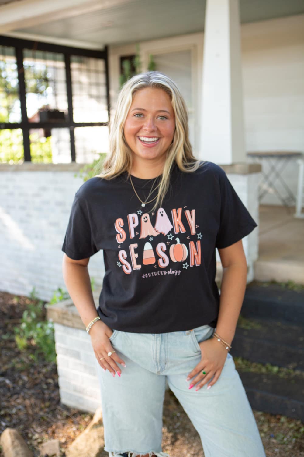 Southernology Spooky Season Halloween Comfort Colors - Adult & Kids T-Shirts, Sweatshirts & Hoodies apparel design preview 1