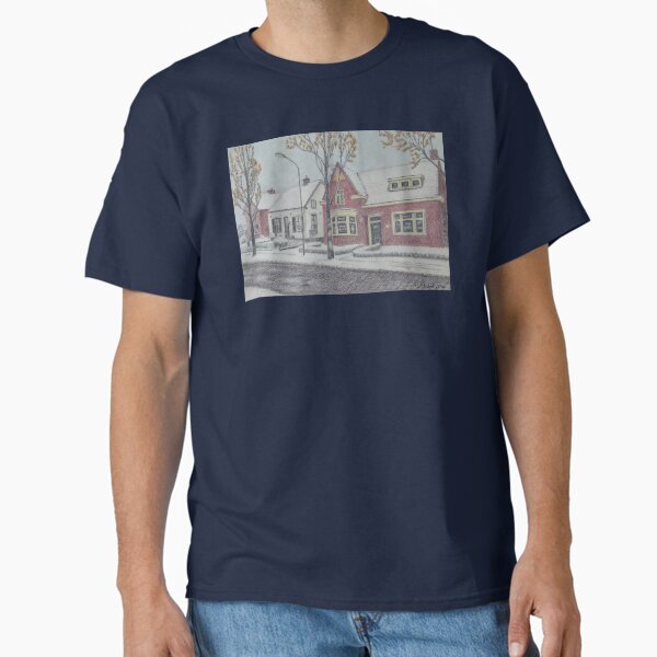 Winter village - Adult & Kids T-Shirts, Sweatshirts & Hoodies apparel design preview 1