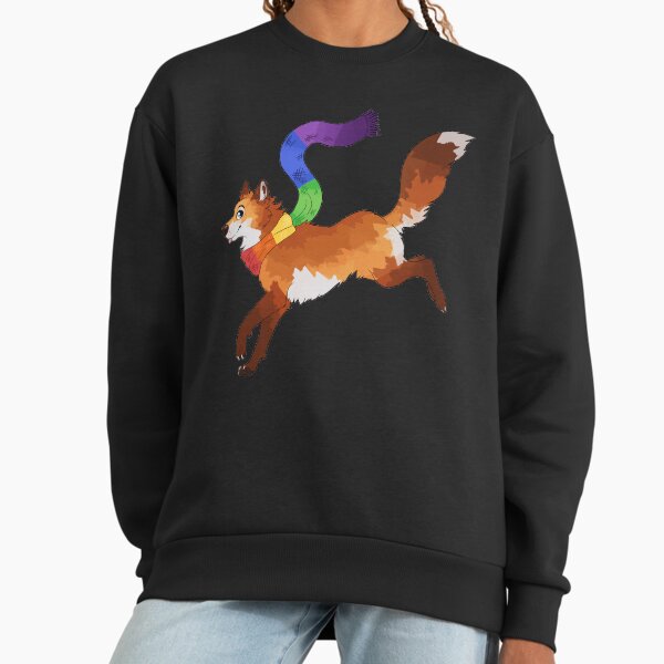 Rainbow Pride Scarf Cheeky Red Fox - Adult & Kids T-Shirts, Sweatshirts & Hoodies apparel design preview 1