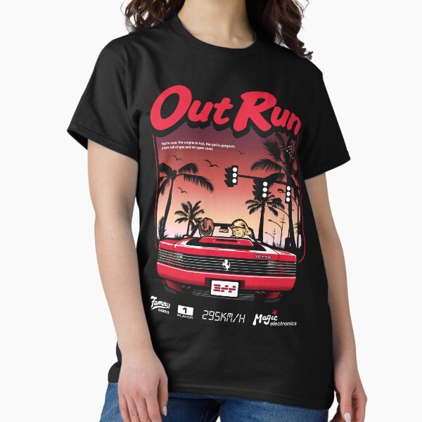 Out Run Retro Arcade Vintage - Adult & Kids T-Shirts, Sweatshirts & Hoodies apparel design preview 1