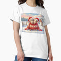 Cute Christmas Goats Trying on Their Father`s Jumper - Adult & Kids T-Shirts, Sweatshirts & Hoodies apparel design preview 1