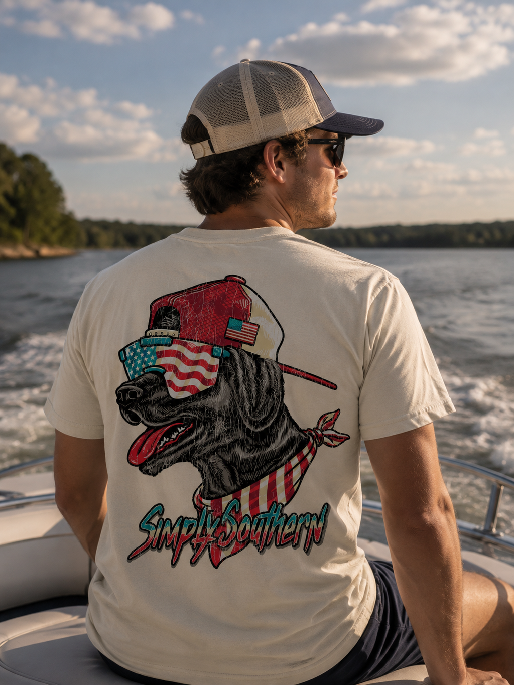 Simply Southern Outfitters USA Dog Mineral Washed - Adult & Kids T-Shirts, Sweatshirts & Hoodies apparel design preview 1