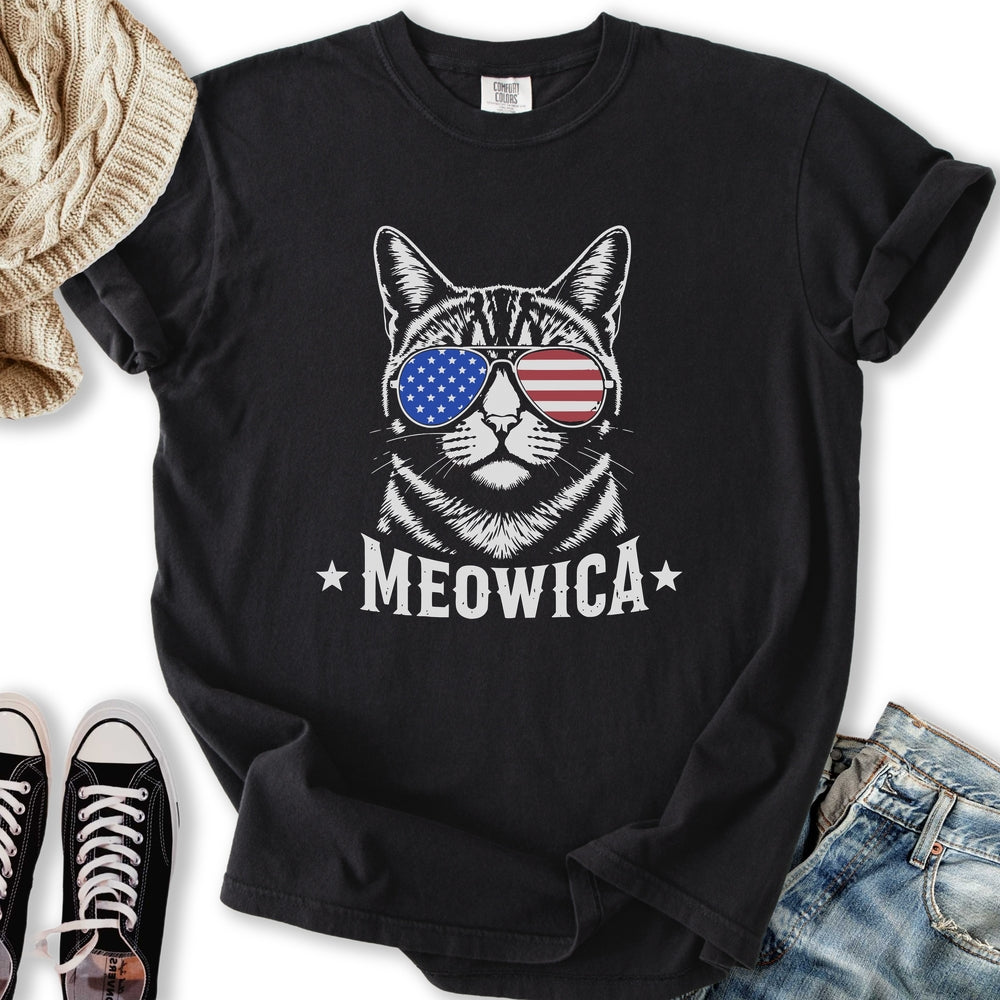 Meowica Cat - Adult & Kids T-Shirts, Sweatshirts & Hoodies apparel design preview 2