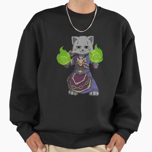 Cute warlock cat Warcraft - Adult & Kids T-Shirts, Sweatshirts & Hoodies apparel design preview 1