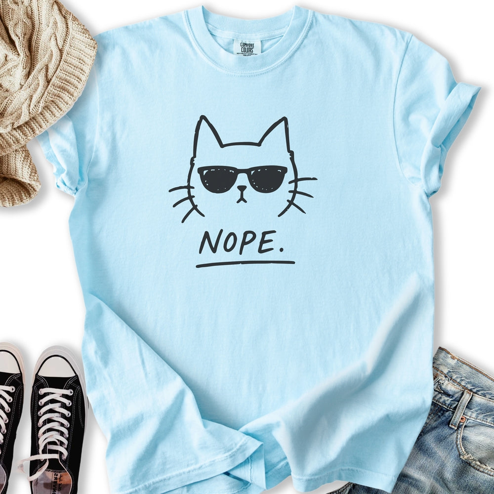 Nope Cat - Adult & Kids T-Shirts, Sweatshirts & Hoodies apparel design preview 1