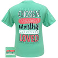 Girlie Girl Originals Preppy Chosen Redeemed Worthy - Adult & Kids T-Shirts, Sweatshirts & Hoodies apparel design preview 1