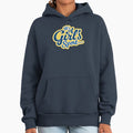 It's A Girl's Sport Navy And Yellow - Adult & Kids T-Shirts, Sweatshirts & Hoodies apparel design preview 1