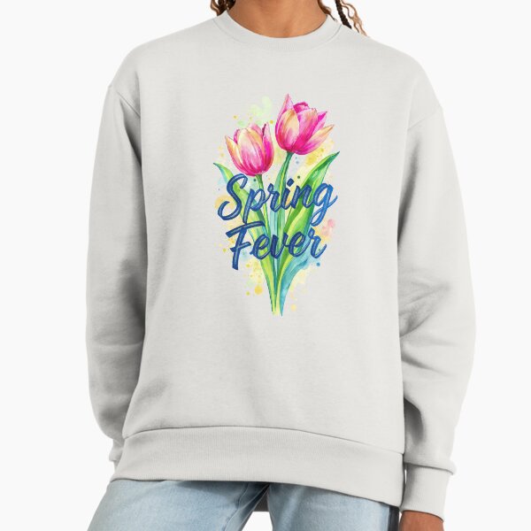 Spring Fever Tulips Vibrant Watercolor Floral - Adult & Kids T-Shirts, Sweatshirts & Hoodies apparel design preview 1