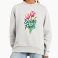 Spring Fever Tulips Vibrant Watercolor Floral - Adult & Kids T-Shirts, Sweatshirts & Hoodies apparel design preview 1