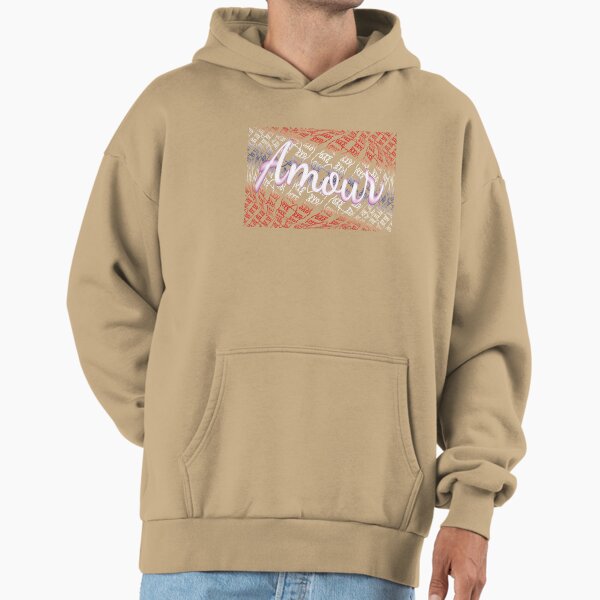 Love motifs on the French word "Amour" V2 - Adult & Kids T-Shirts, Sweatshirts & Hoodies apparel design preview 1