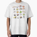 Happy kawaii sushi pattern - Adult & Kids T-Shirts, Sweatshirts & Hoodies apparel design preview 1