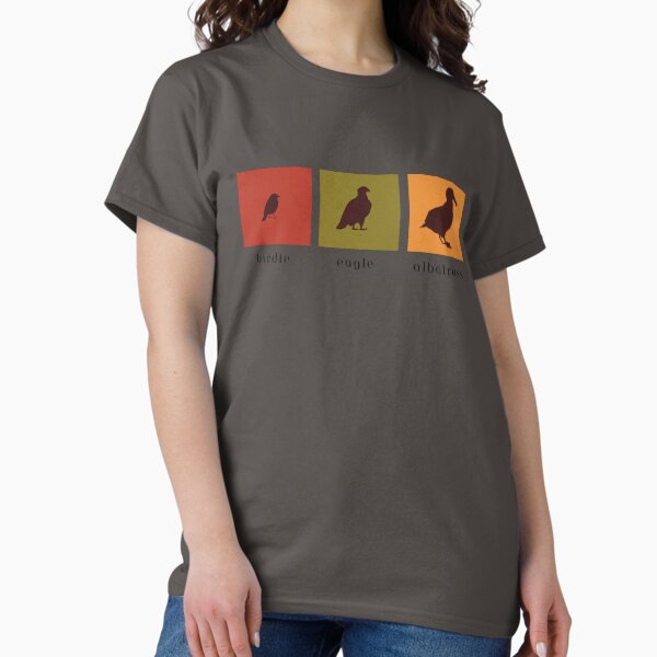Golf Birdie Eagle Albatross (Black Text, Fall Colors) - Adult & Kids T-Shirts, Sweatshirts & Hoodies apparel design preview 1