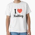 I Love Knitting Cozy Craft Typography Yarn Handmade - Adult & Kids T-Shirts, Sweatshirts & Hoodies apparel design preview 1