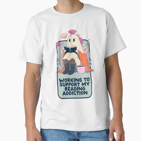 Book Ghost Funny Reading Addiction - Adult & Kids T-Shirts, Sweatshirts & Hoodies apparel design preview 1