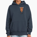 Pocket Cute Scottish Highland Cow - Adult & Kids T-Shirts, Sweatshirts & Hoodies apparel design preview 1