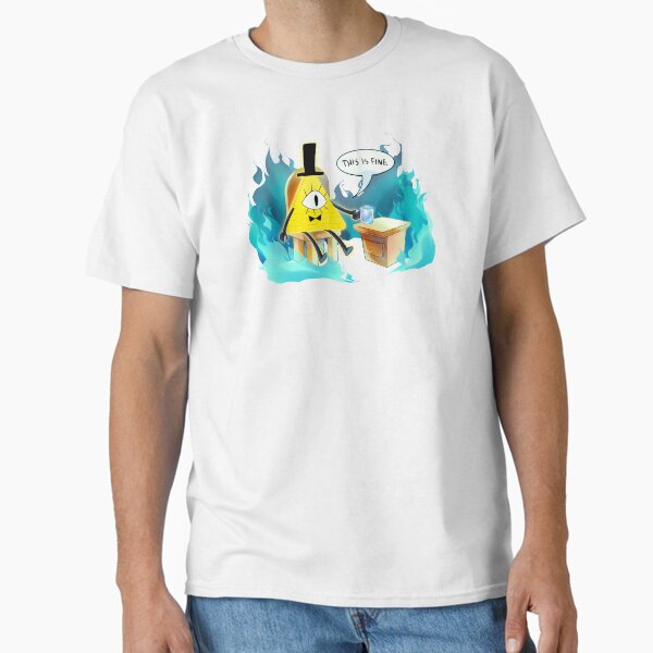 Bill Cipher "this is fine" 2022 edition - Adult & Kids T-Shirts, Sweatshirts & Hoodies apparel design preview 1