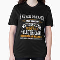 Grumpy Old Electrician Funny Active - Adult & Kids T-Shirts, Sweatshirts & Hoodies apparel design preview 1