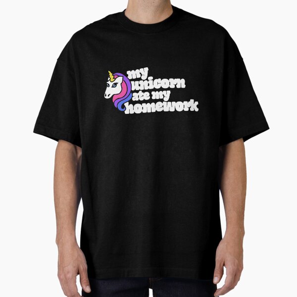 My unicorn ate homework - Adult & Kids T-Shirts, Sweatshirts & Hoodies apparel design preview 1
