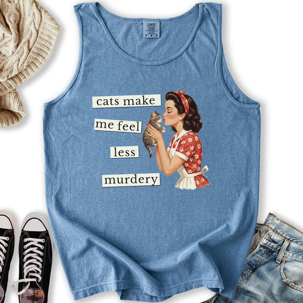 Less Murdery Tank - Adult & Kids T-Shirts, Sweatshirts & Hoodies apparel design preview 2