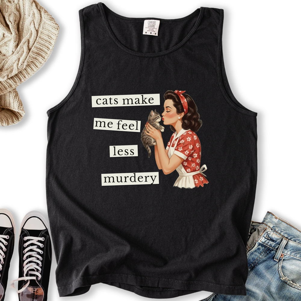 Less Murdery Tank - Adult & Kids T-Shirts, Sweatshirts & Hoodies apparel design preview 1