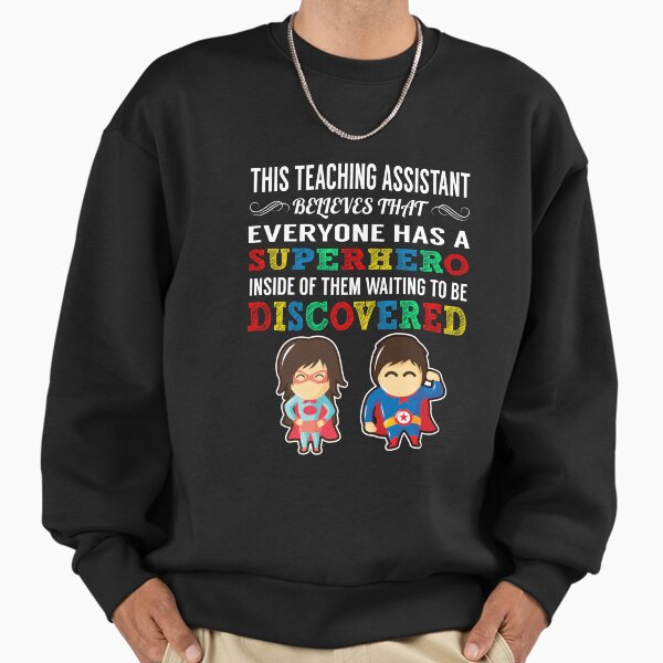 Teaching Assistant Superhero - Adult & Kids T-Shirts, Sweatshirts & Hoodies apparel design preview 1