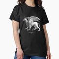 Elegant Silver Gray Grey Griffin Legendary Beast - Adult & Kids T-Shirts, Sweatshirts & Hoodies apparel design preview 1