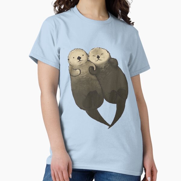 Significant Otters Holding Hands - Adult & Kids T-Shirts, Sweatshirts & Hoodies apparel design preview 1