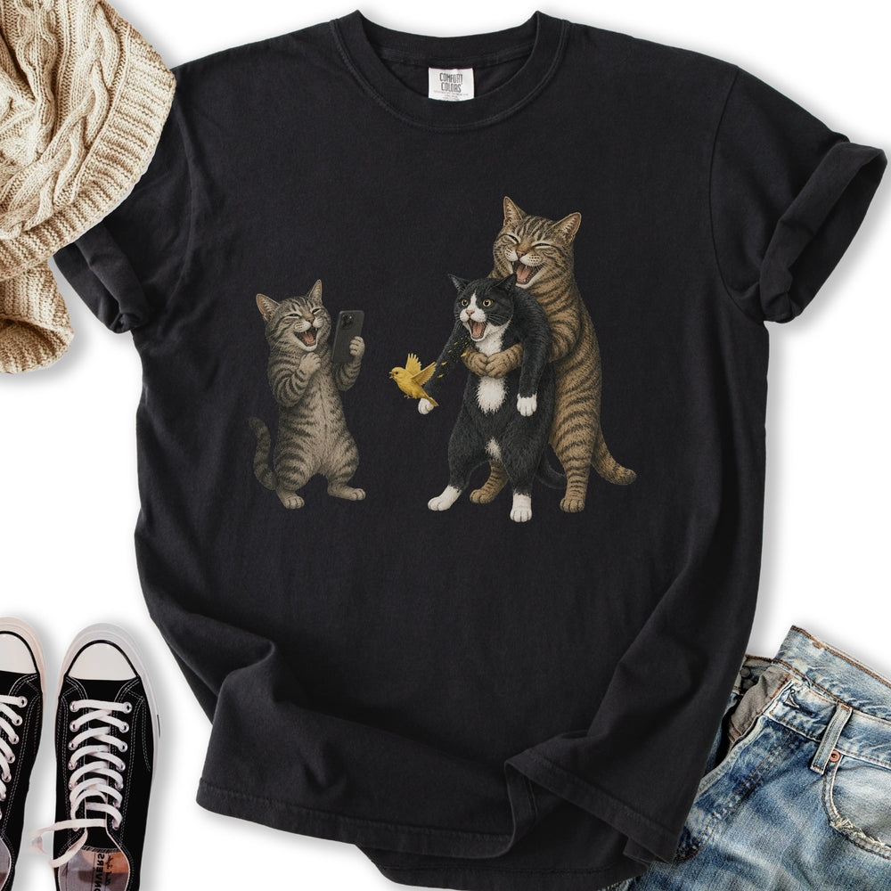 Cat Heimlich Prank - Adult & Kids T-Shirts, Sweatshirts & Hoodies apparel design preview 2